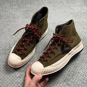 CONVERSE Chuck Taylor Bosey MC High Top Olive Green Lace Sneakers Sz 13